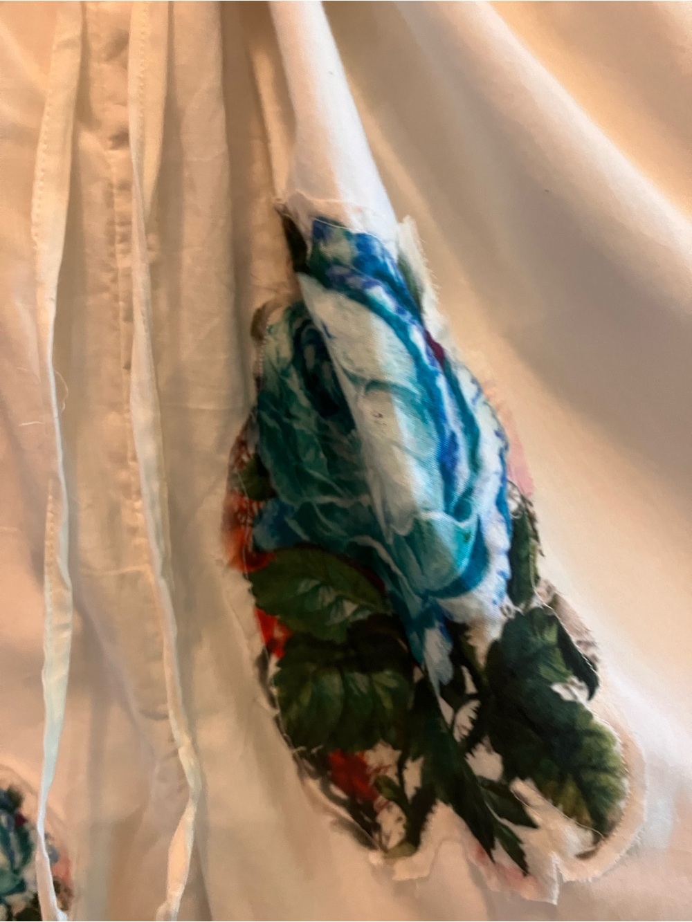 Indi & Sai Bird and Floral Romantic White Draw String Bloomers, NWOT - Picture 7 of 13